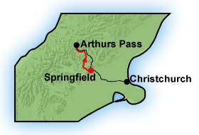 Springfield to Arthurs Pass by Unimog